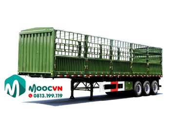 Sơ mi rơ mooc tải (Có Mui) Lốp 1200R20 TỰ TRỌNG 9000kg